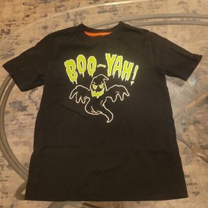 Celebrate It Black and Neon Green Boo-Yah Kids T-Shirt